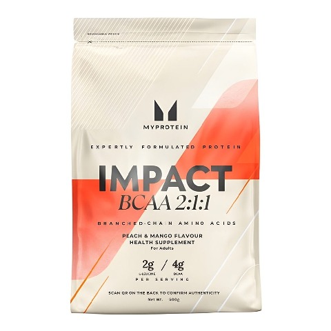 1 - Myprotein Impact BCAA 2:1:1,  1.1 lb  83 Servings  Peach & Mango 