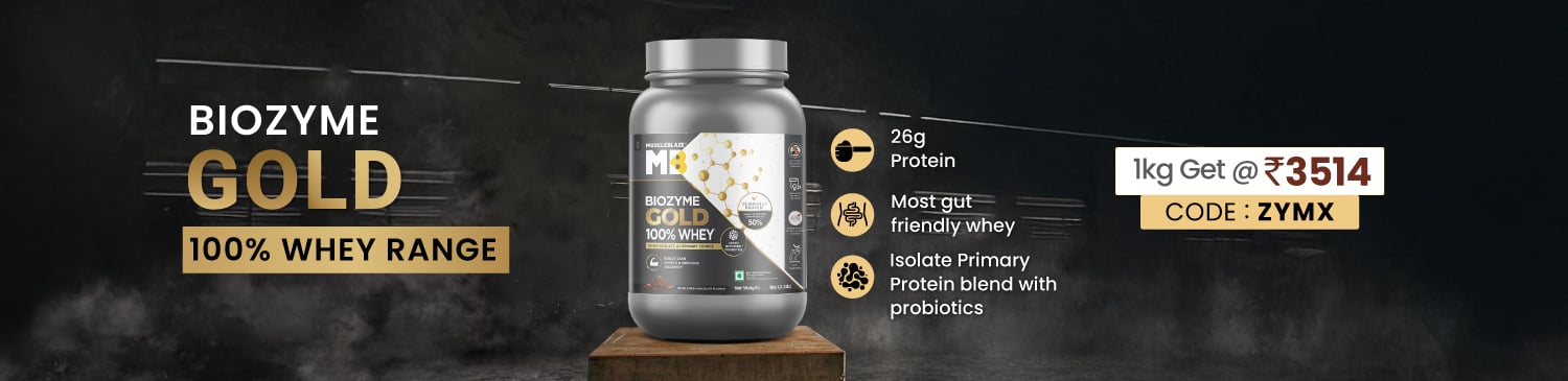 Biozyme Gold 100% Whey 1kg Range|Get @ 3514 | ZYMX