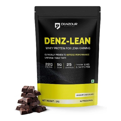 1 - Denzour Nutrition Denz-Lean Whey Protein, 2.2 lb Belgium Chocolate