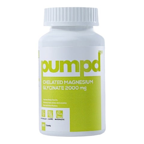 1 - Pumpd Chelated Magnesium Glycinate 2000mg,  Unflavoured  120 tablet(s) 