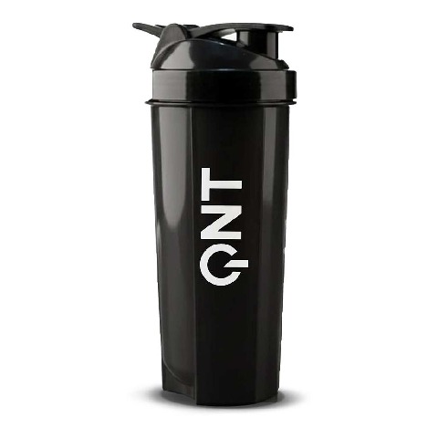 QNT Plastic Protein Shaker (Freebie),  Black  700 ml 