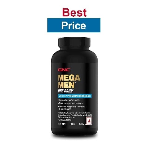 GNC Mega Men One Daily Multivitamin, 60 tablet(s) Unflavoured