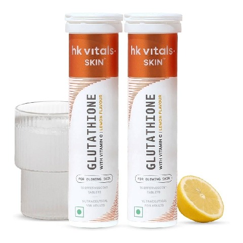 1 - HealthKart HK Vitals Glutathione Effervescent, Lemon (Pack of 2) 30 tablet(s)