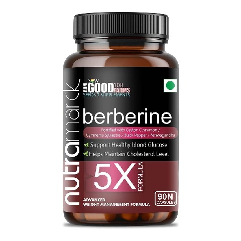 1 - NutraMarck Berberine 5X, 90 capsules