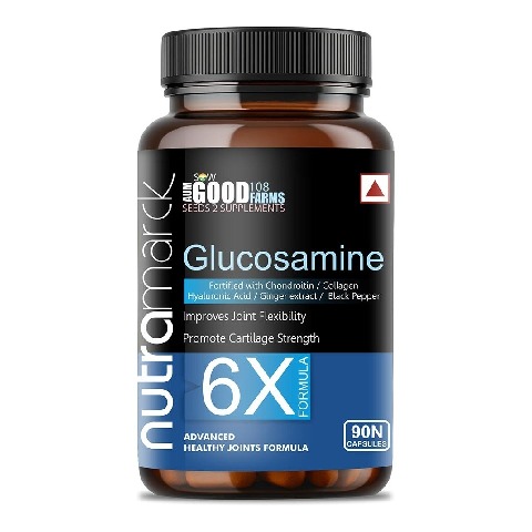 1 - NutraMarck Glucosamine 6X,  90 capsules 