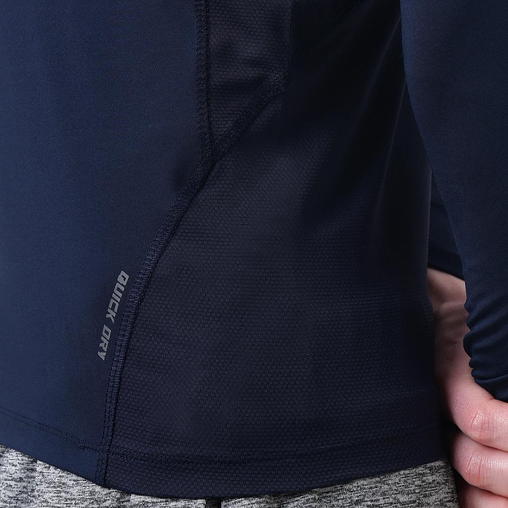 7 - MuscleBlaze Air Tech Compression MuscleTee Full Sleeve,  Medium  Navy