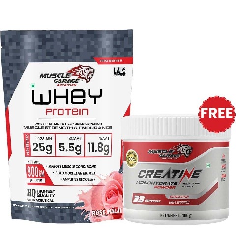 Muscle Garage Whey Protein, 2 lb Rose Malai