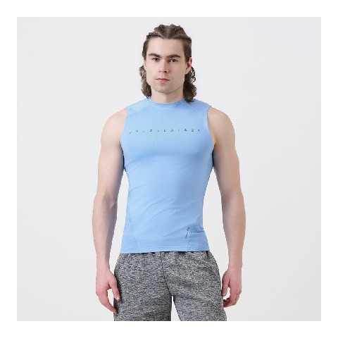 1 - MuscleBlaze Air Tech Compression MuscleTank,  Large  Dusk Blue 