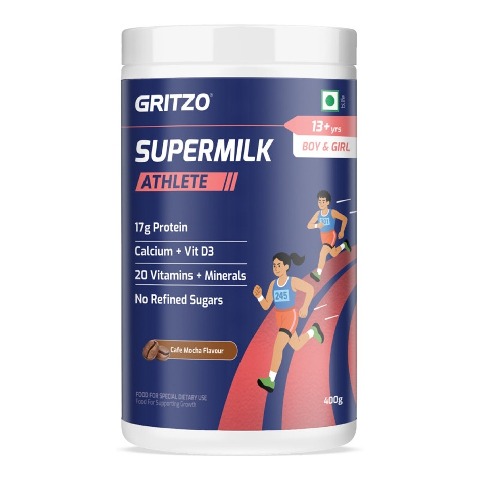 2 - Supermilk Gritzo Athlete for 13+ Years,  400 g  Cafe Mocha 