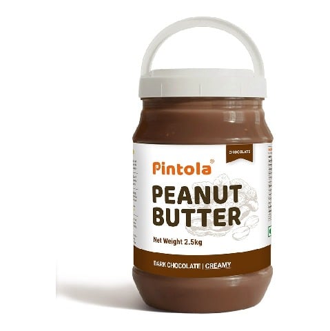 1 - Pintola Dark Chocolate Peanut Butter,  2.5 kg  Creamy 