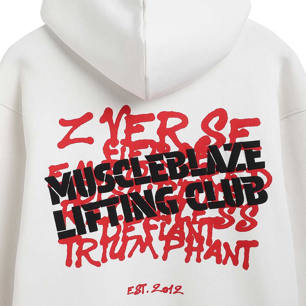 4 - MuscleBlaze Z-League Hoodie,  Large  White