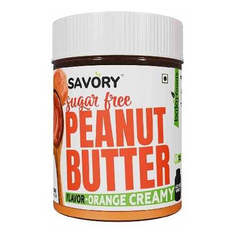 1 - Savory Sugar Free Peanut Butter,  200 g  Orange Creamy 