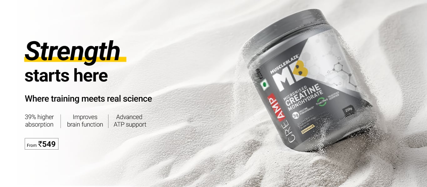 Creatine Monohydrate CreAMP Range - From Rs. 549