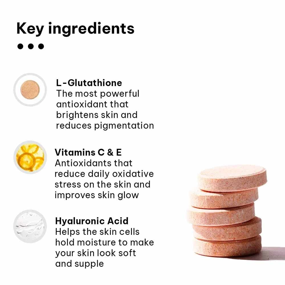 8 - HK Vitals Glutathione Effervescent with Vitamin C,  Orange  30 tablet(s) 