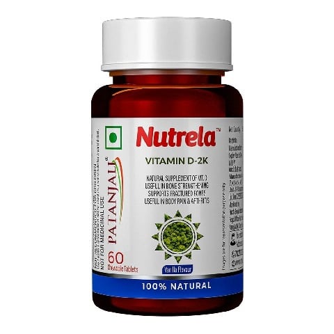 1 - Nutrela Patanjali Vit D-2K,  60 chewable tablet(s)  Vanilla 