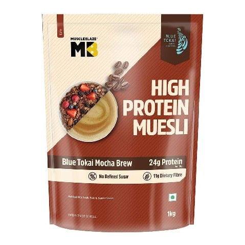 2 - MuscleBlaze High Protein Muesli,  1 kg  Blue Tokai Mocha Brew 