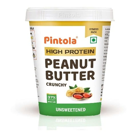 1 - Pintola High Protein Peanut Butter, 1 kg Unsweetened Crunchy