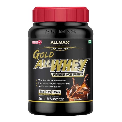 1 - Allmax Gold Allwhey Premium Whey Protein, 2 lb Chocolate