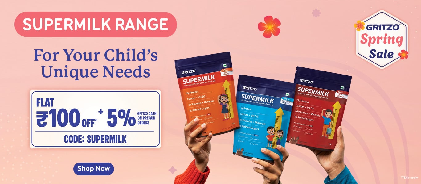 Flat Rs. 100 Off on Supermilk Range