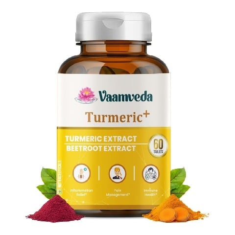 Vaamveda Turmeric+ with Beetroot Extract, 60 tablet(s)