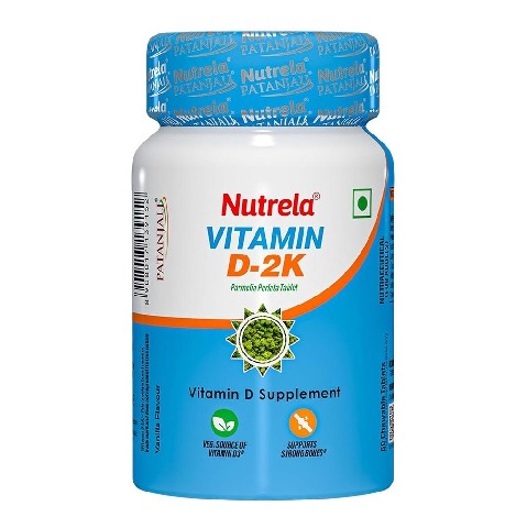 1 - Nutrela Patanjali Vit D-2K,  60 chewable tablet(s)  Vanilla 