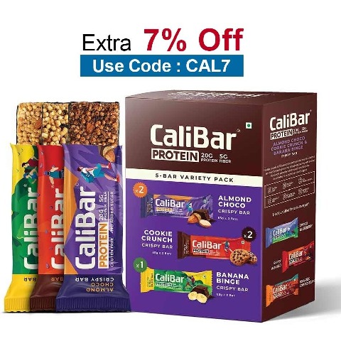 Calibar Protein Bar 20g Protein,  5 bar(s)  5-Bar Variety Pack (Assorted) 