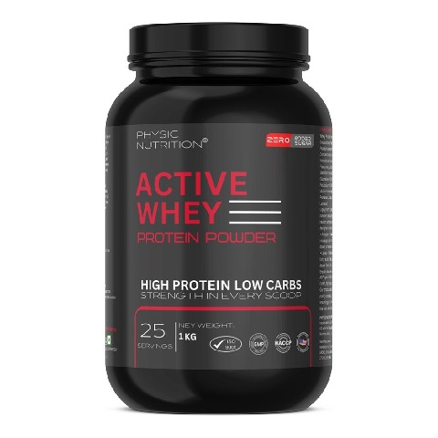 1 - Physic Nutrition Active Whey Protein Powder, 2.2 lb Mango