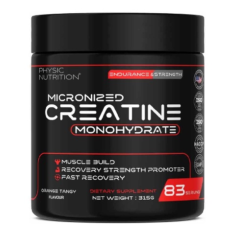 1 - Physic Nutrition Micronized Creatine Monohydrate, Orange Tangy 0.69 lb