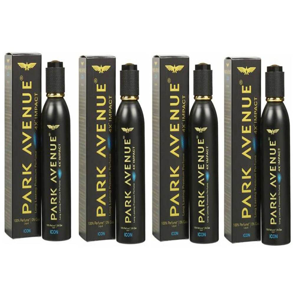 1 - Park Avenue 4X Impact Icon Eau De Parfum,  120 ml  for Women & Men Pack of 4 