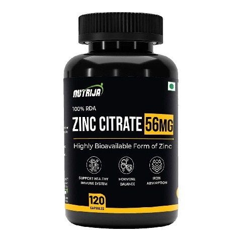 1 - NutriJa Zinc Citrate,  120 capsules 