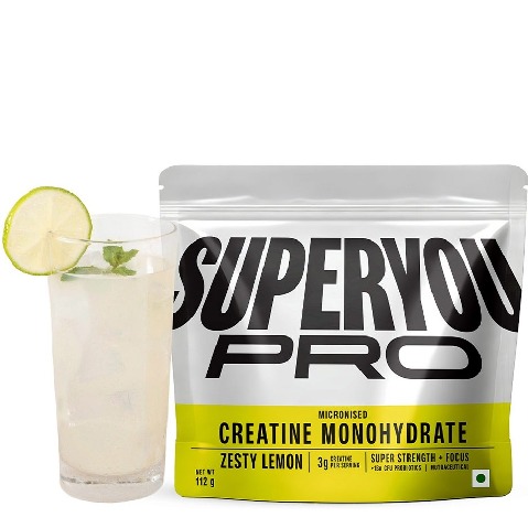 1 - Superyou Pro Micronised Creatine Monohydrate, Zesty Lemon 0.25 lb