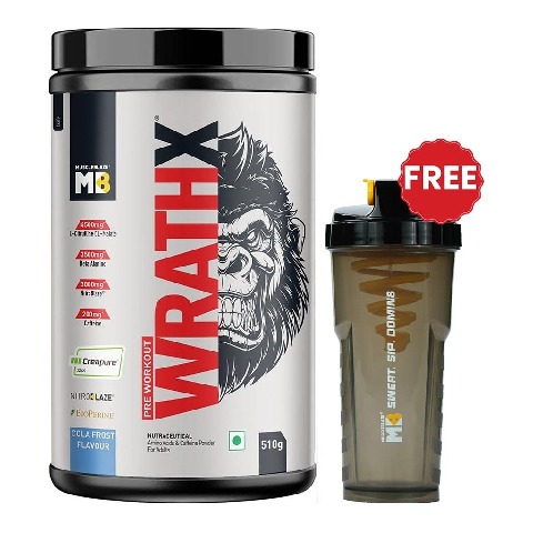 MuscleBlaze Pre Workout WrathX,  1.12 lb  Cola Frost 