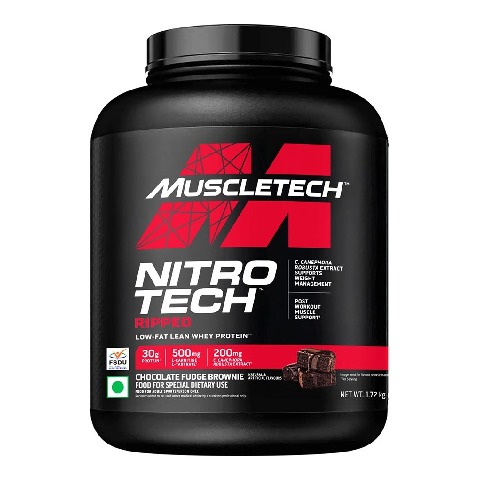 1 - MuscleTech Performance Series NitroTech Ripped,  3.8 lb  Chocolate Fudge Brownie 