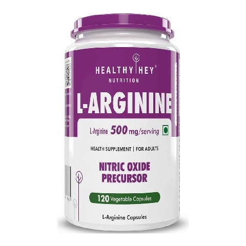 1 - HealthyHey Nutrition L-Arginine, 120 capsules