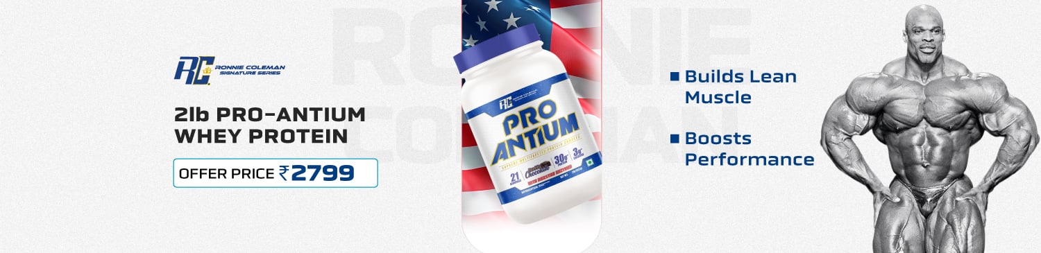 Ronnie Coleman Pro-Antium Whey Protein, 910 g (2 lb), Double Chocolate | Offer Price - 2799