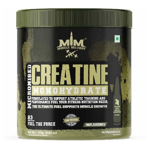 1 - Muscle Military Micronised Creatine Monohydrate,  Unflavoured  0.55 lb 