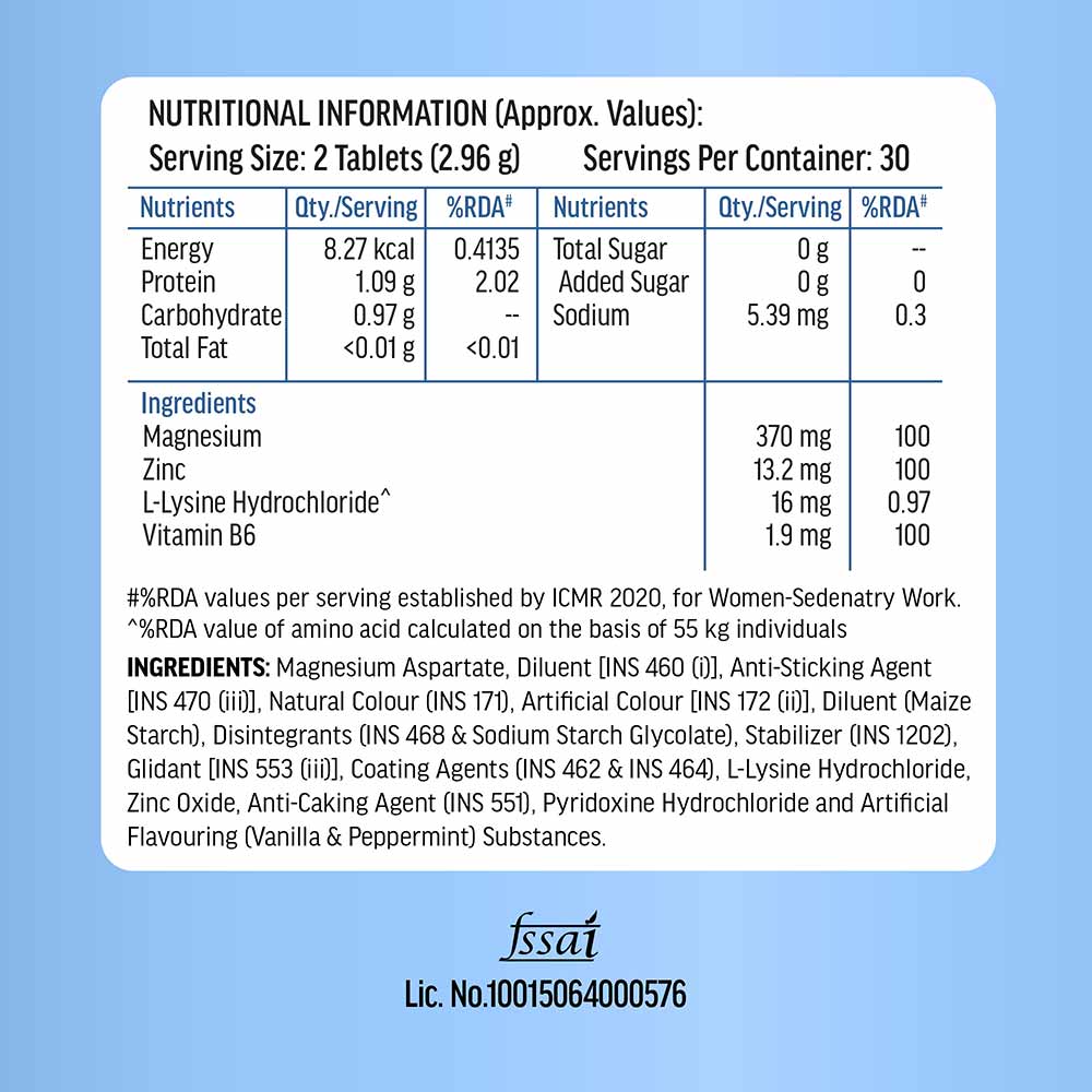 1 - HK Vitals ZMA,  60 tablet(s)  Unflavoured