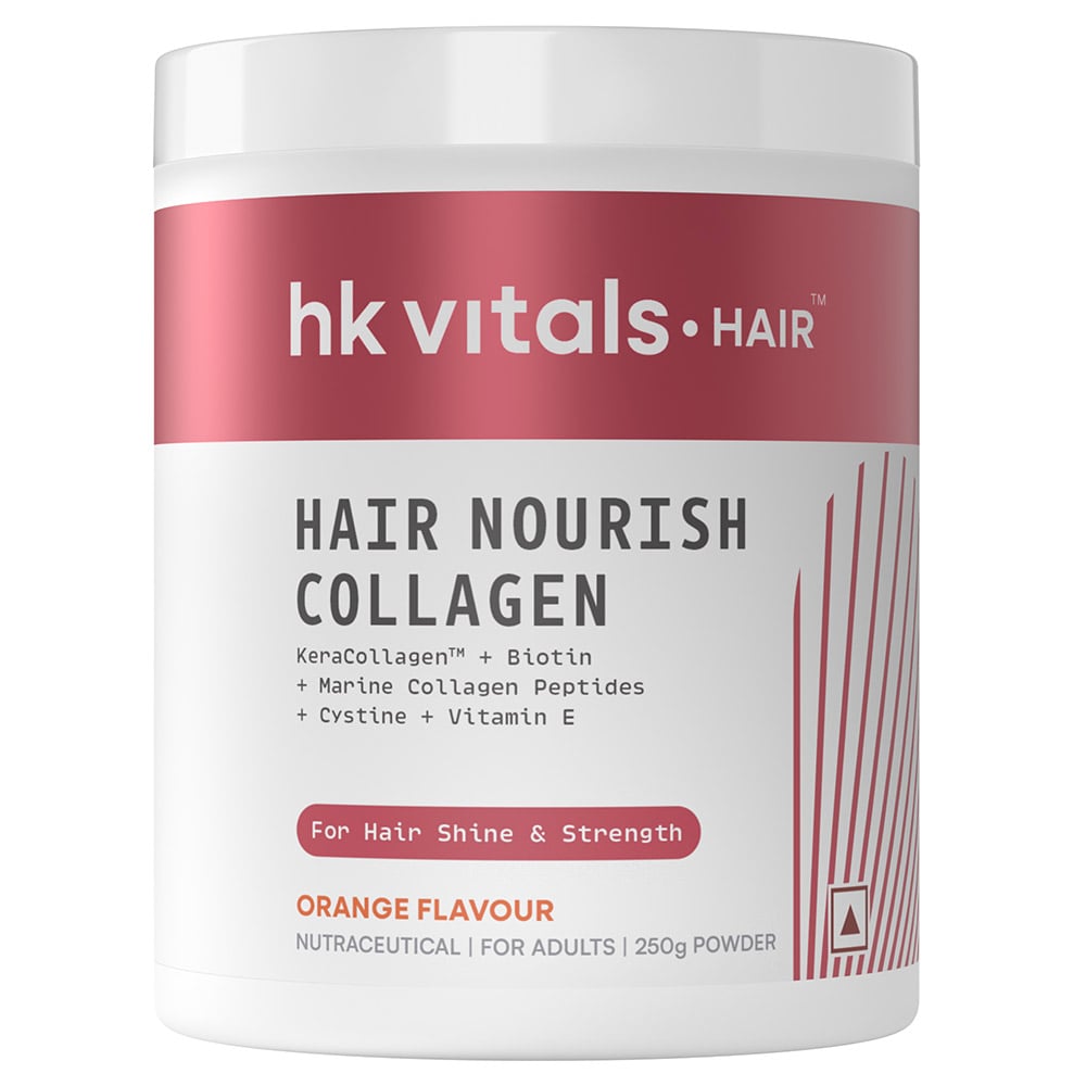 12 - HK Vitals Hair Nourish Collagen,  Marine Collagen  250 g  Orange