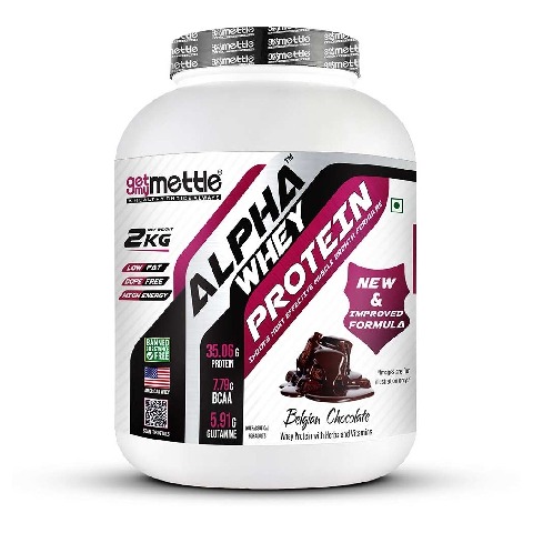 1 - Getmymettle Alpha Whey Protein,  4.4 lb  Belgium Chocolate 