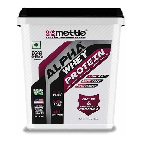 1 - Getmymettle Alpha Whey Protein, 8.8 lb Kesar Pista Delight