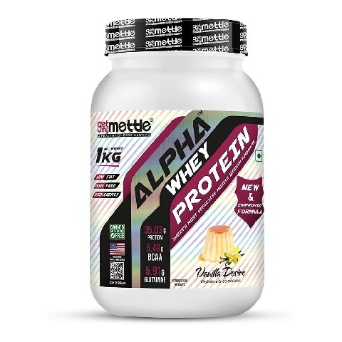 1 - Getmymettle Alpha Whey Protein, 2.2 lb Vanilla Desire