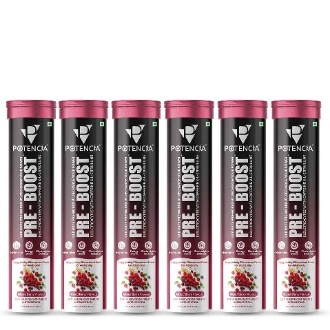 1 - Potencia Pre - Boost Effervescent,  15 tablet(s)  Mixed Berry 