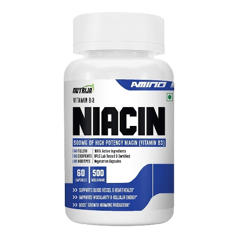 1 - NutriJa Niacin 500mg (Vitamin B-3),  Unflavoured  60 capsules 