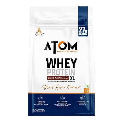 1 - AS-IT-IS Nutrition ATOM Whey Protein XL, 2.2 lb Double Rich Chocolate