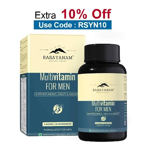 Rasayanam Multivitamin for Men, 60 tablet(s) Unflavoured