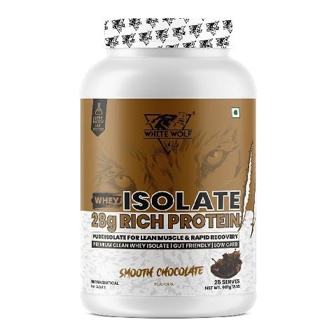 1 - White Wolf Whey Isolate,  2 lb  Smooth Chocolate 
