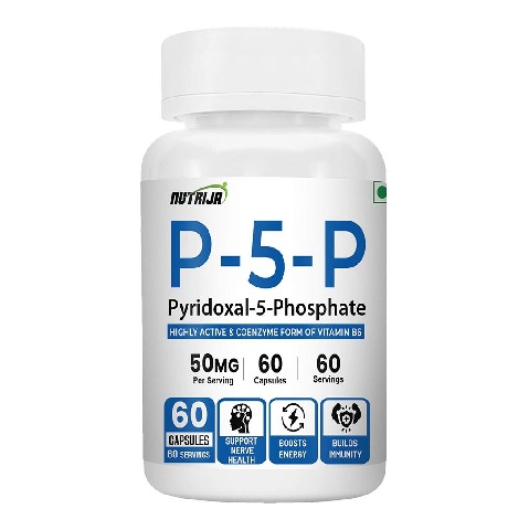 1 - NutriJa P5P (Pyridoxal-5-Phosphate) 50mg,  60 capsules 