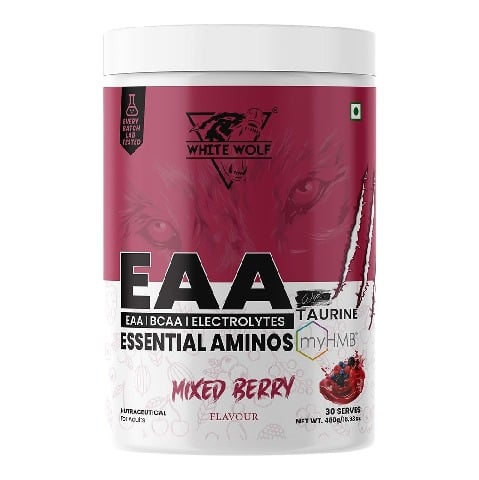 1 - White Wolf EAA,  Mixed Berry  1.05 lb  30 Servings 