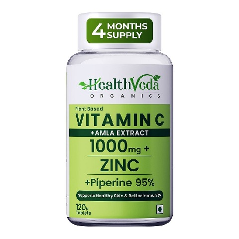 1 - Health Veda Organics Natural Vitamin-C 1000mg, 120 tablet(s) Unflavoured