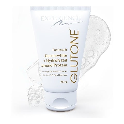 1 - Glutone Dermawhite & Hydrolyzed Almond Protein Face Wash,  100 ml  for Effective & Safe Skin Lightening 